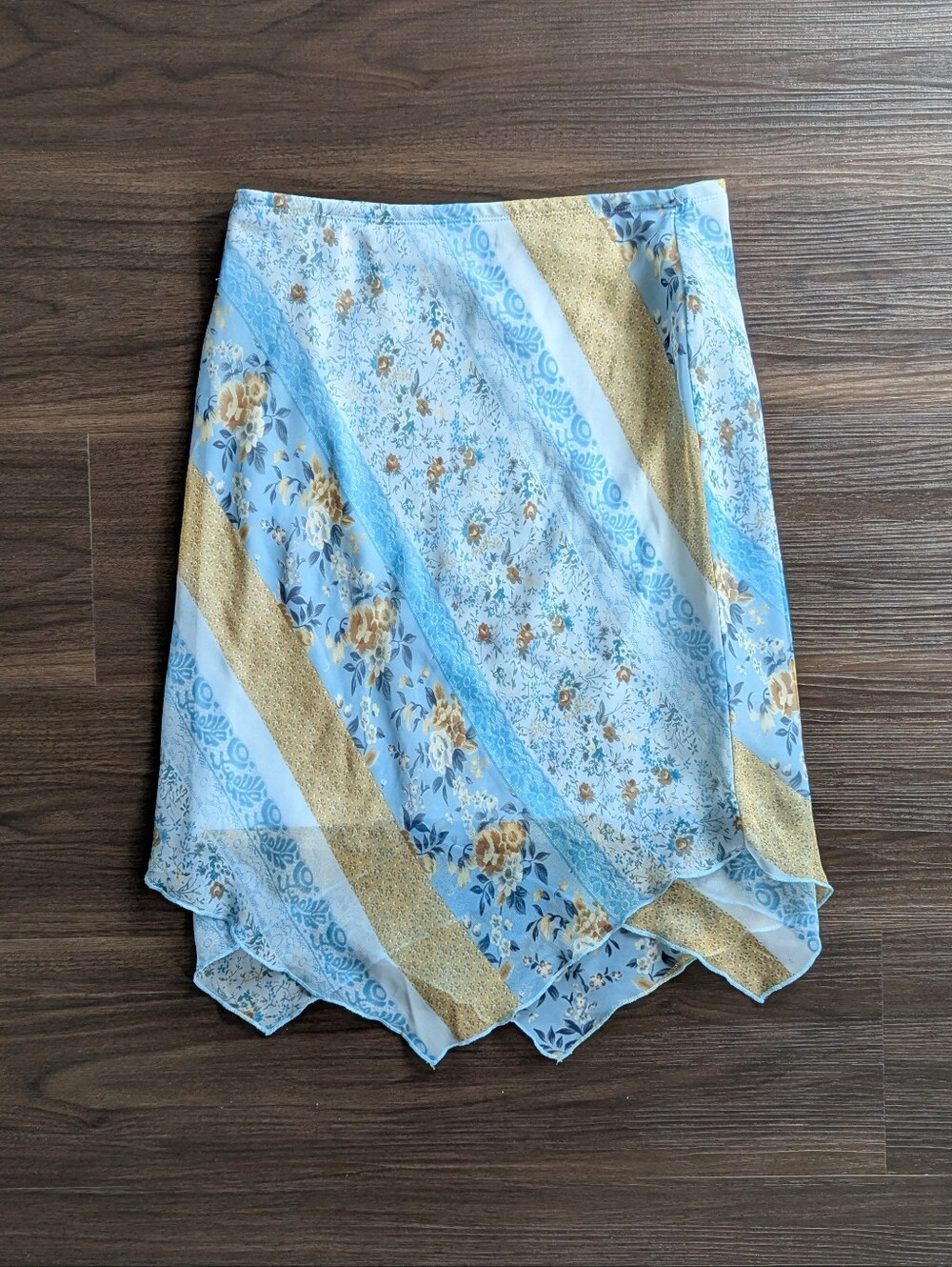 Vintage Y2k Byer California Patchwork Skirt Small Summer Beach Vacation